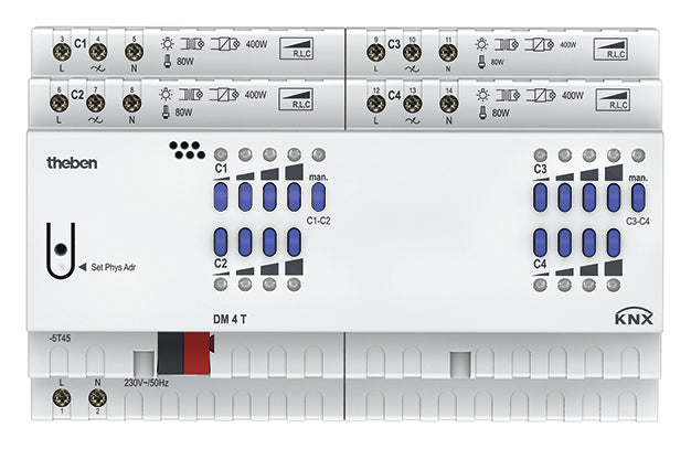 THEBEN KNX Universal-Dimmaktor 4-fach THEBEN KNX Universal-Dimmaktor 4-fach